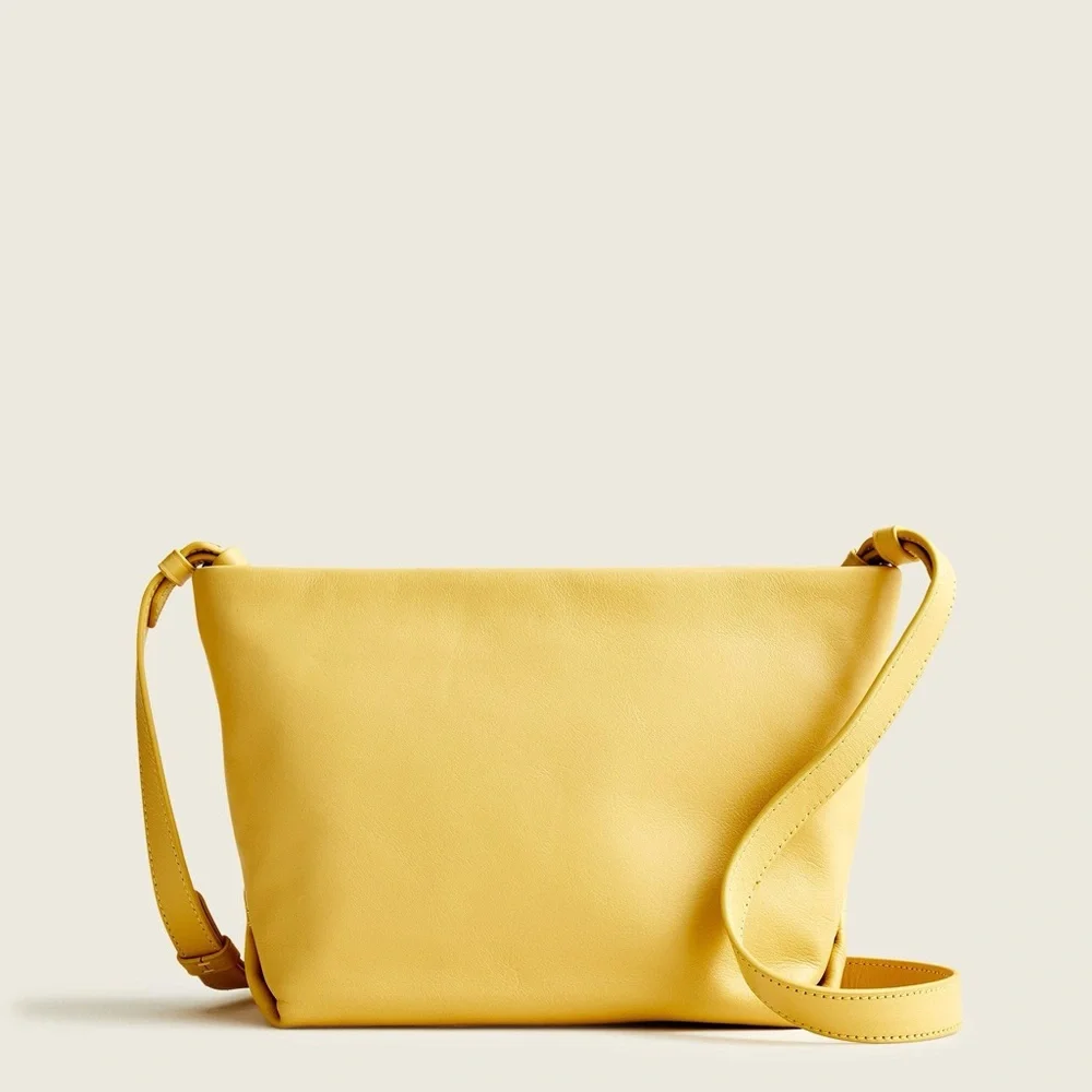 J Crew Oslo bag crossbody MSRP $138, soft yellow NWOT - Picture 3 of 7